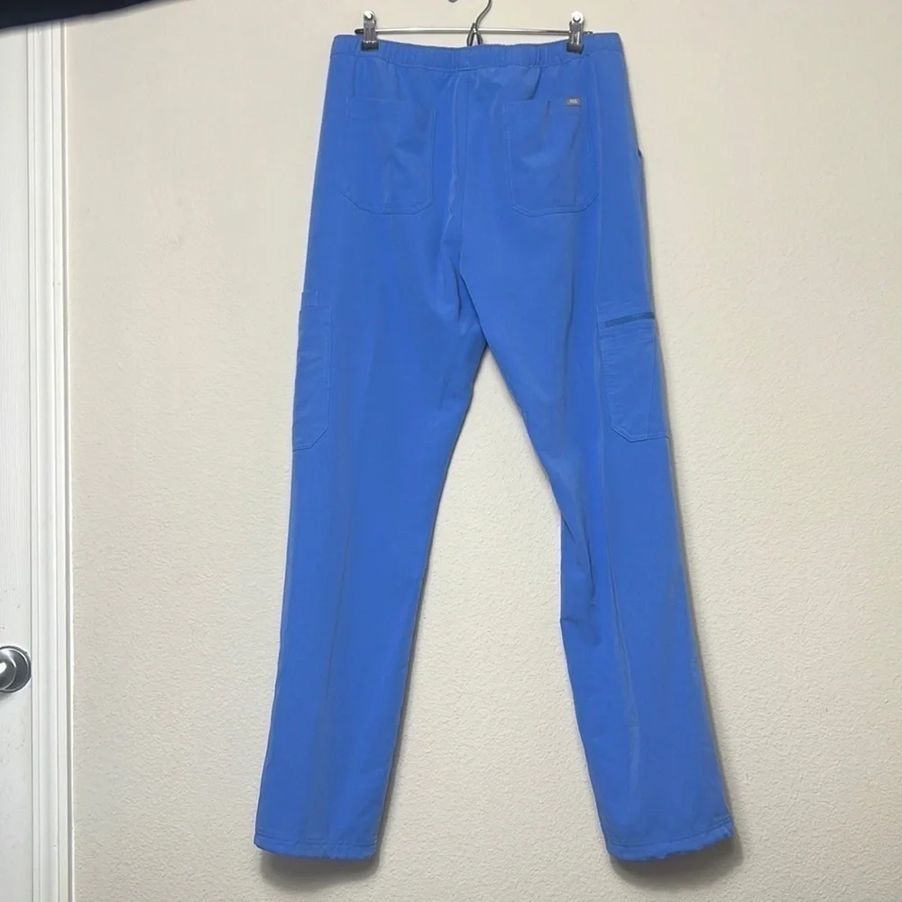 FIGS Cario Cargo Blue Pants